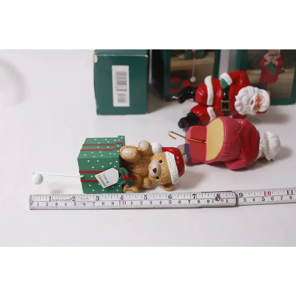Vintage Christmas Stocking Hangers by Hallmark Set of 3 Holiday ~ 260209-WH 963